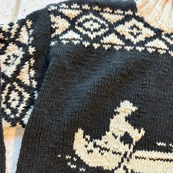 Vintage Hand Knit Ralph Lauren Sailing Yacht Canoe Knit Sweater Lodge Womens - Picture 2 of 12